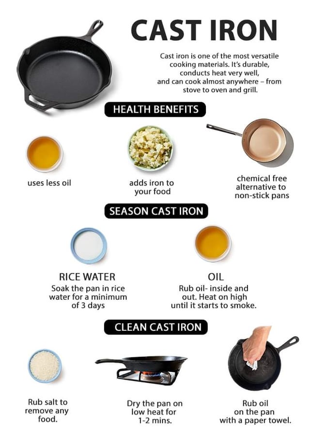 Benefits of Cooking With Cast Iron