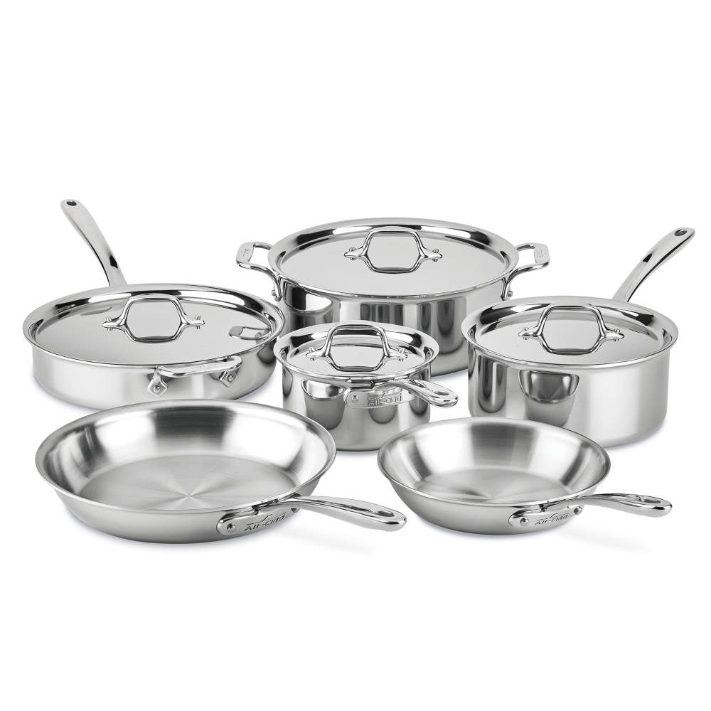 All-Clad D3 Stainless Steel 10-Piece Cookware Set + Reviews
