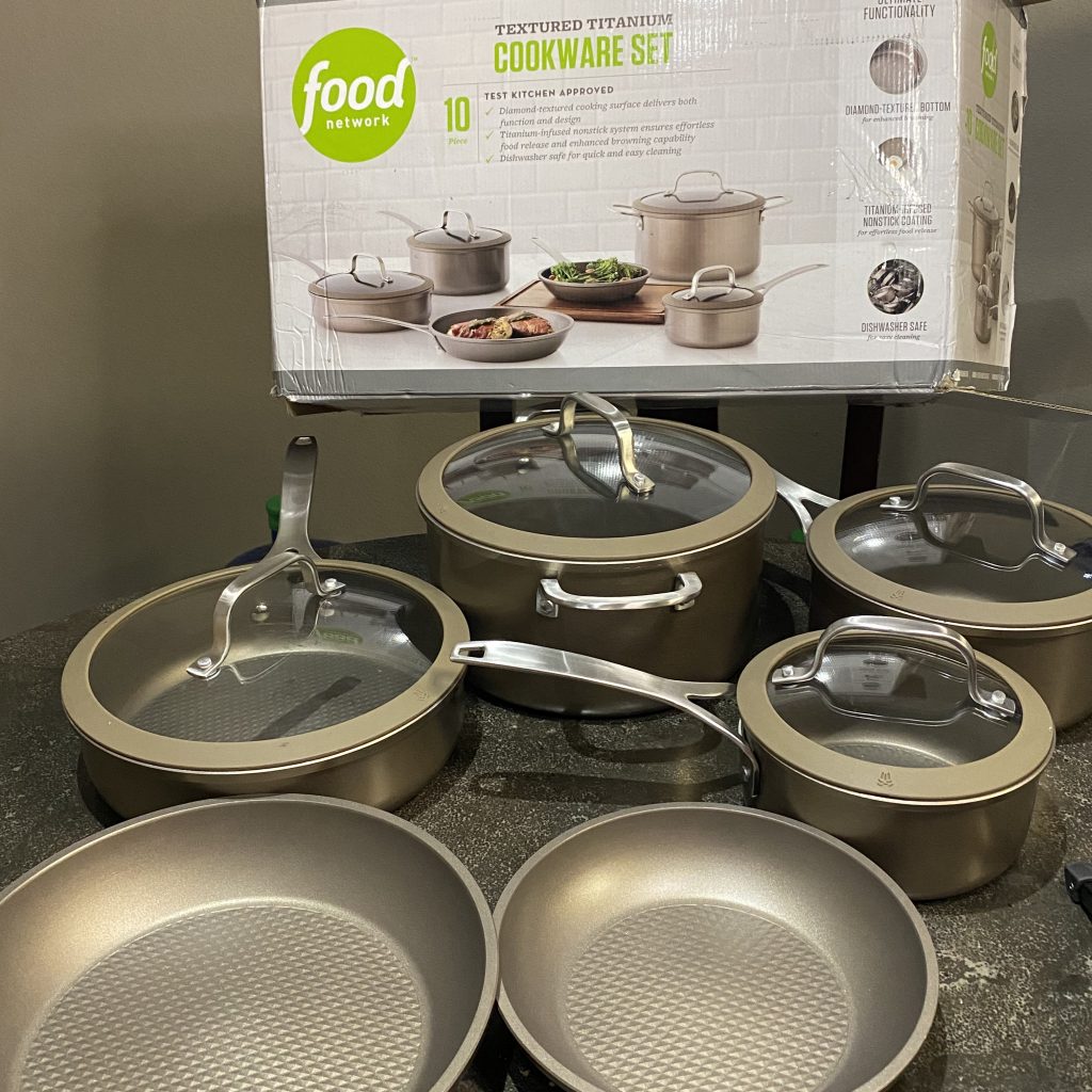 Food Network Textured Titanium Cookware Set Reviews