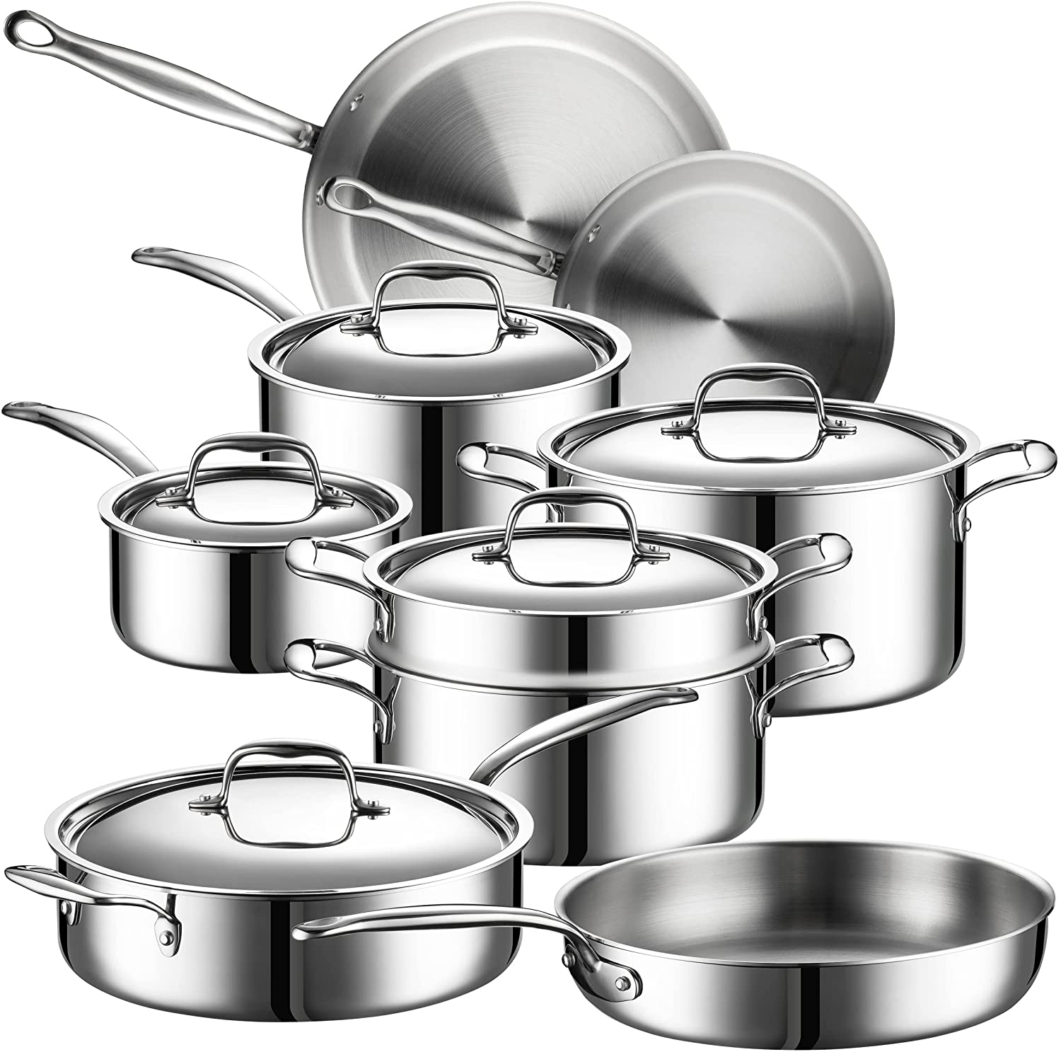 5-Ply Stainless Steel Cookware