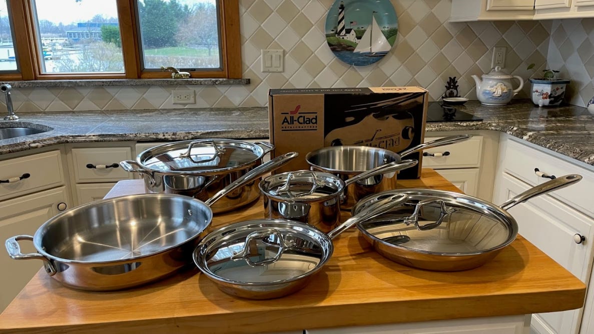 All-Clad D3 Stainless Steel 10-Piece Cookware Set + Reviews
