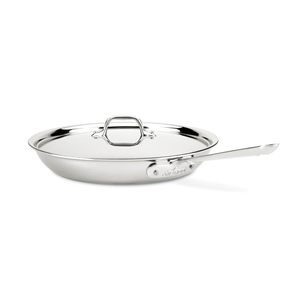 D3 Stainless 3-Ply Bonded Cookware, Fry Pan, 12 Inch