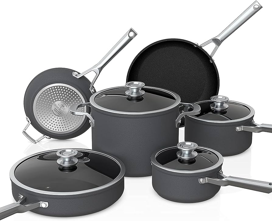 Ninja - Foodi Neverstick Premium Hard-Anodized 10-Piece Cookware Set