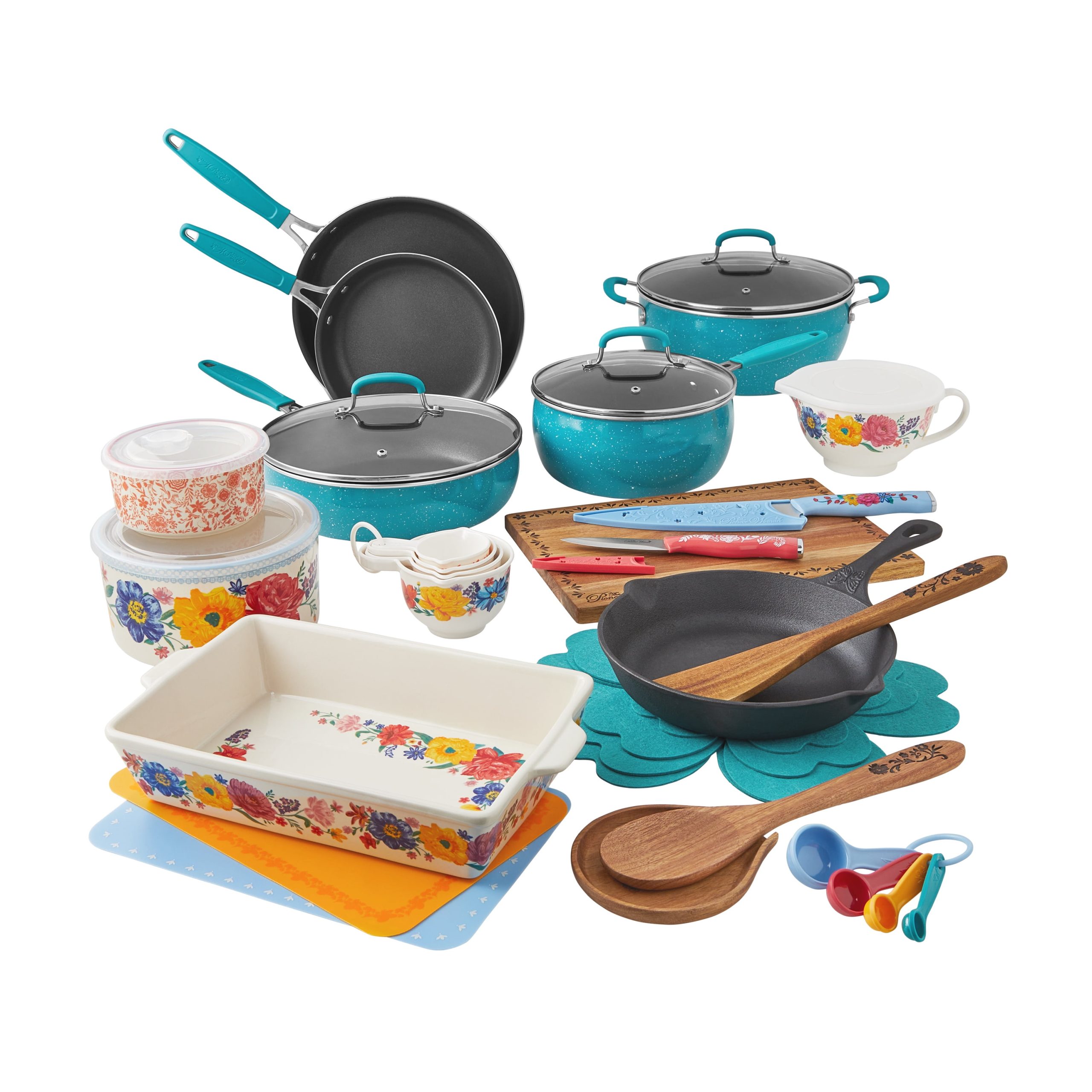 Pioneer Woman 38 Piece Cookware Set