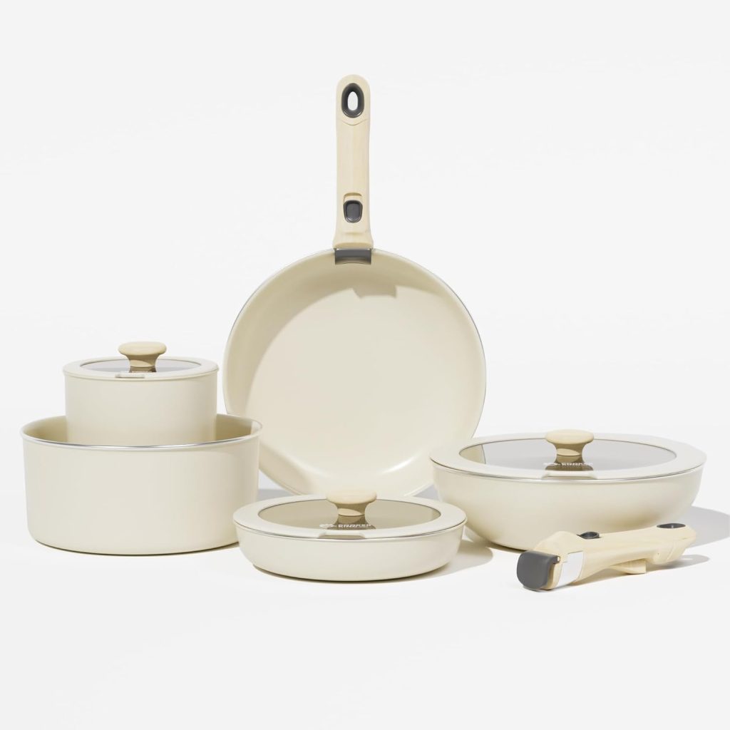 CAROTE 10pcs Pots and Pans Set Non Stick