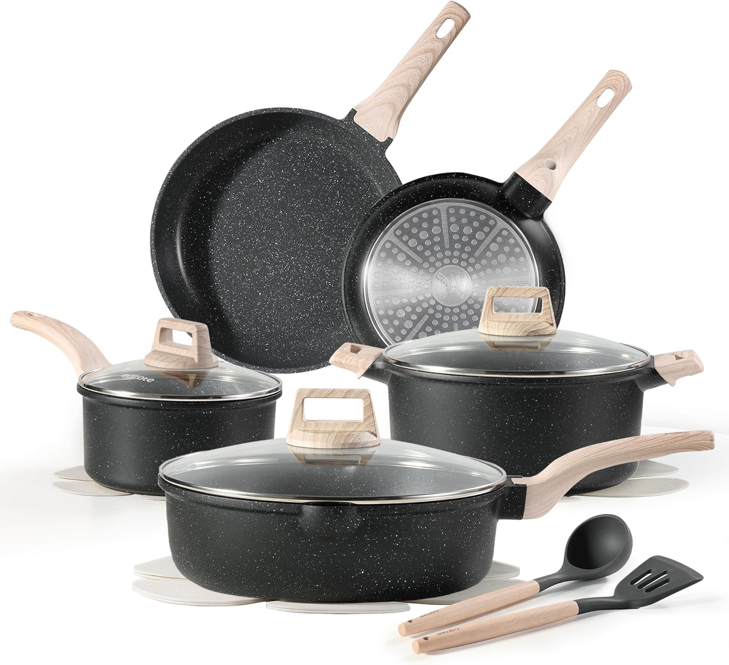 CAROTE 14Pcs Pots and Pans Set