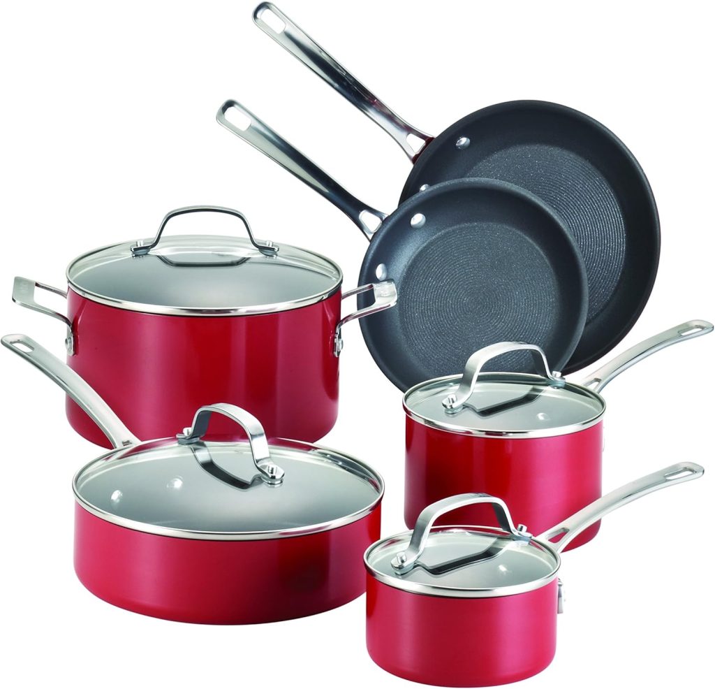 Circulon Genesis Nonstick Cookware Pots and Pans 10 Piece Set