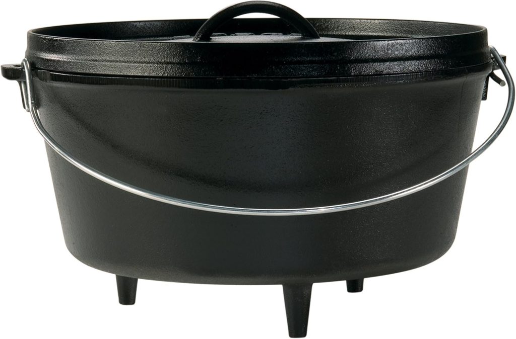 Lodge 8-Quart Cast Iron Camp Dutch Oven