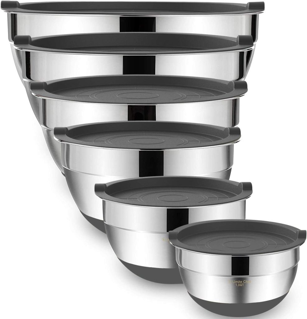 Cello Stainless Steel Serving Bowl Set - 6 Pieces