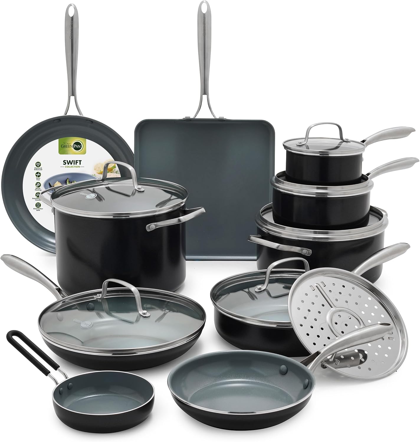GreenPan Swift 17 Piece Cookware Set Review