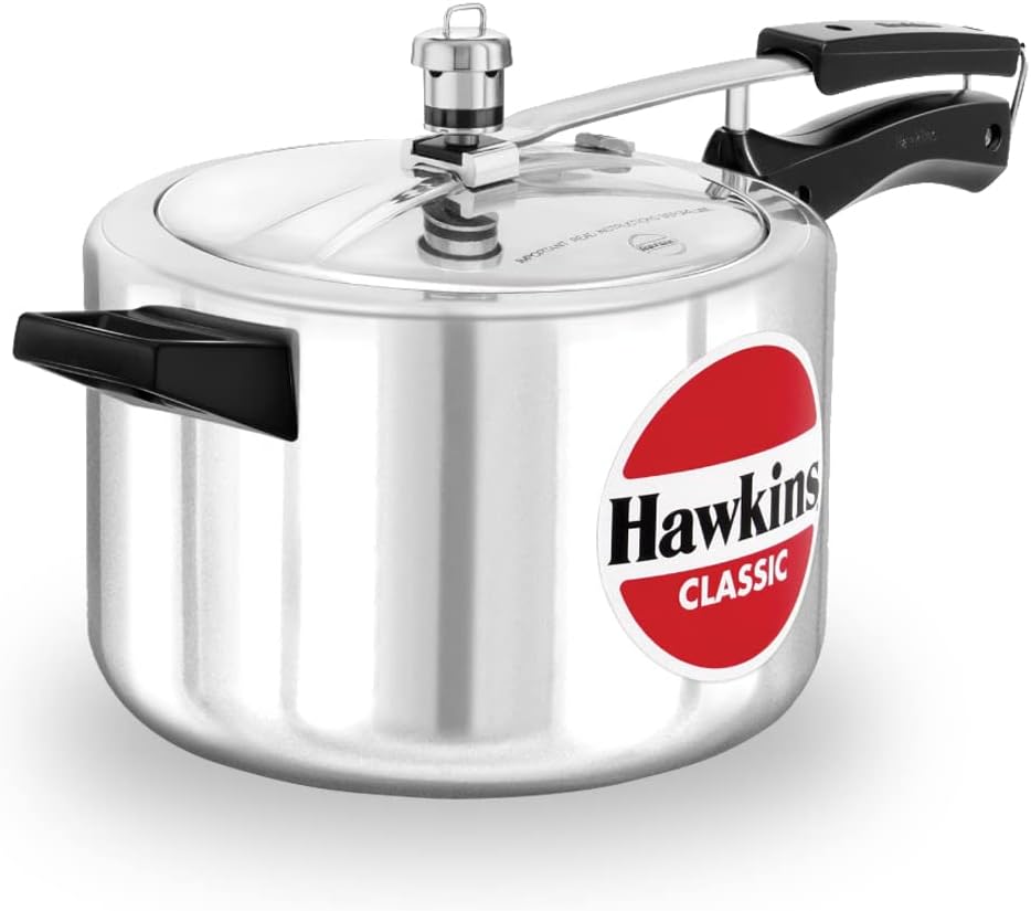 Hawkins Classic Aluminum Pressure Cooker - 5 Liter