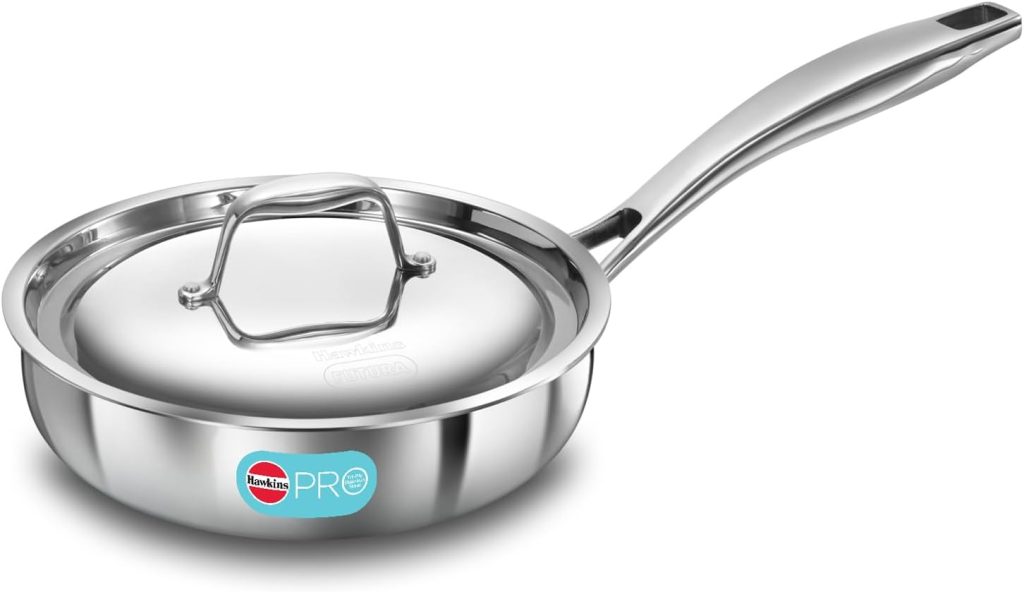 Hawkins Tri-Ply Stainless Steel Sauce Pan - 18cm