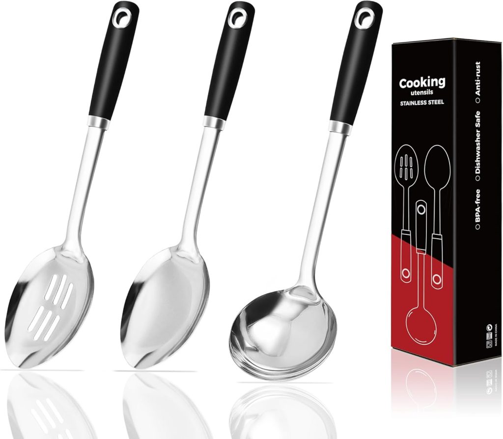Mercer Culinary Hell’s Handle Heavy Duty Spoon Set
