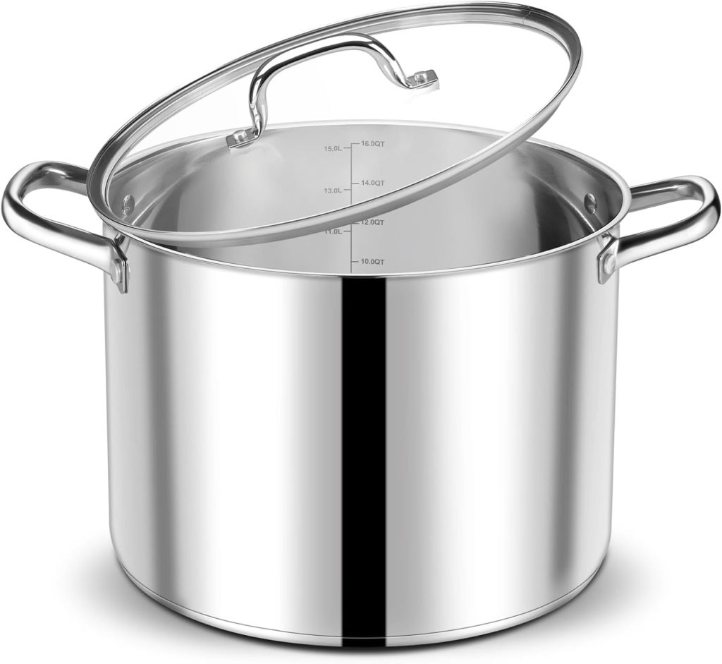  Pristine Tri-Ply Stainless Steel Stockpot - 5 Liter