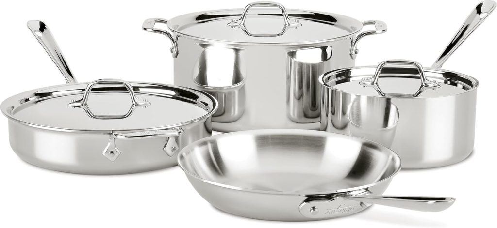 All-Clad Stainless Steel Tri-Ply Bonded Cookware Set