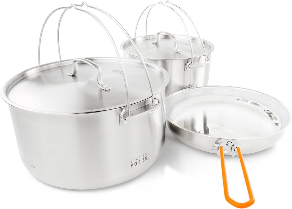 GSI Outdoors Glacier Stainless Steel Cookset