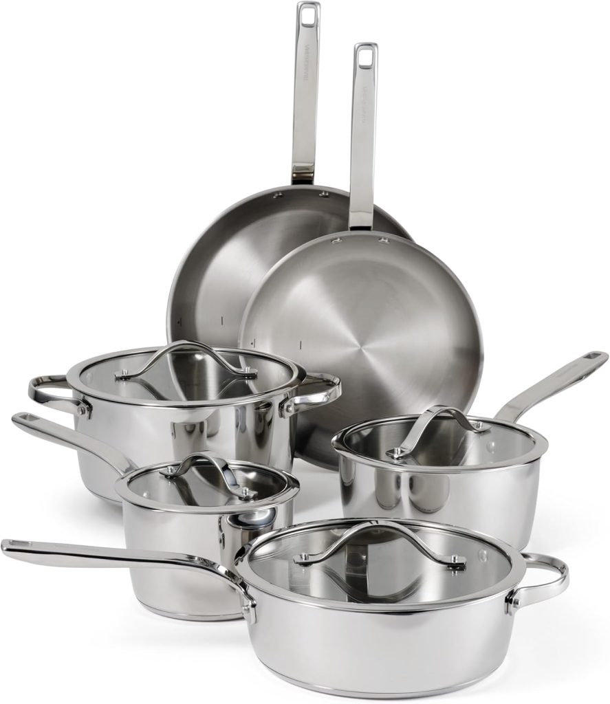 Tramontina Tri-Ply Clad Stainless Steel Cookware Set