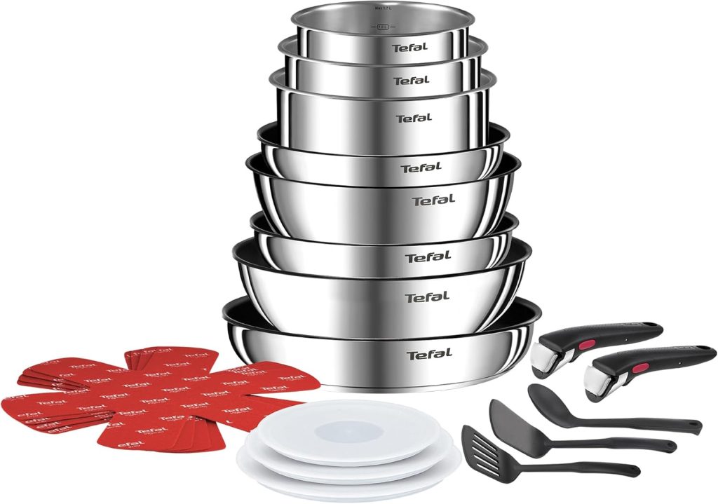 Tefal Ingenio Preference Stainless Steel Cookware Set with Removable Handle