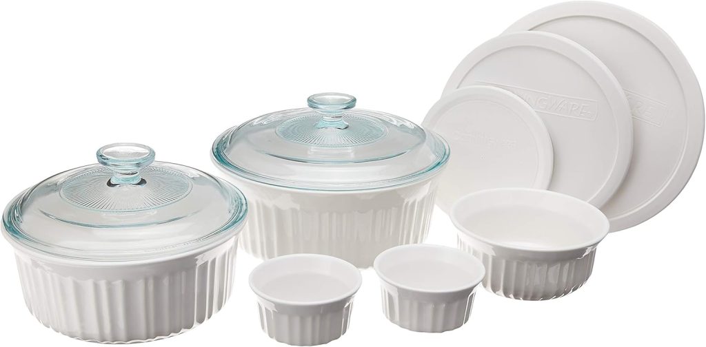 Corningware French White 10-Piece Bakeware Set
