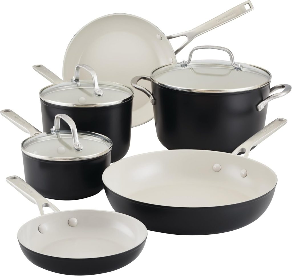 KitchenAid Hard Anodized Ceramic 9-Piece Nonstick Cookware Set Review