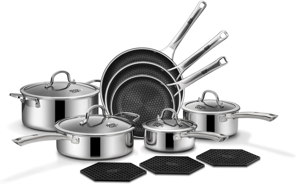 SNOWCLAD Pots and Pans Set Non Stick Review