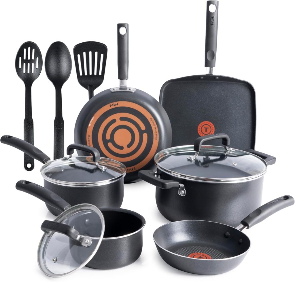 T-fal Signature Nonstick Cookware Set, 12 Piece