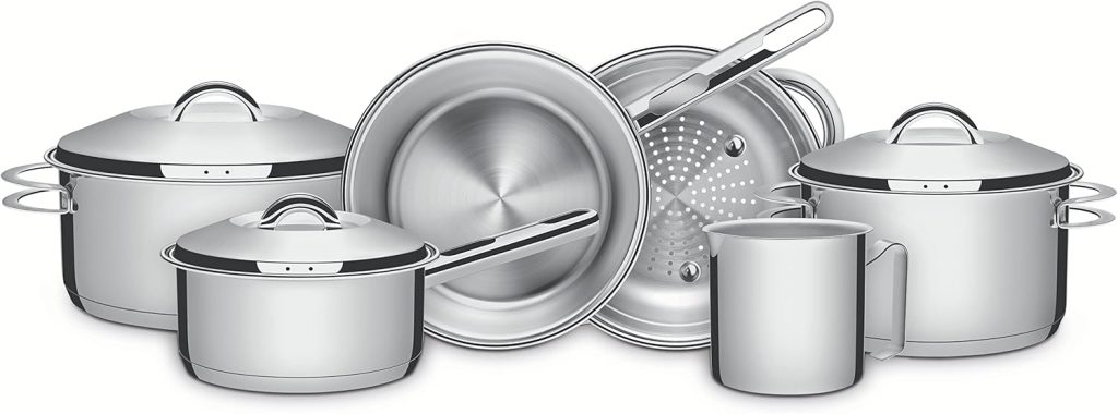 Tramontina Gourmet Prima Stainless Steel 18-Piece Cookware Set