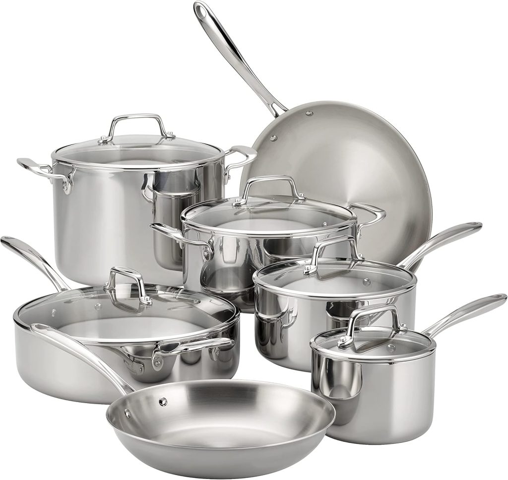  Tramontina Tri-Ply Clad Stainless Steel 12-Piece Set