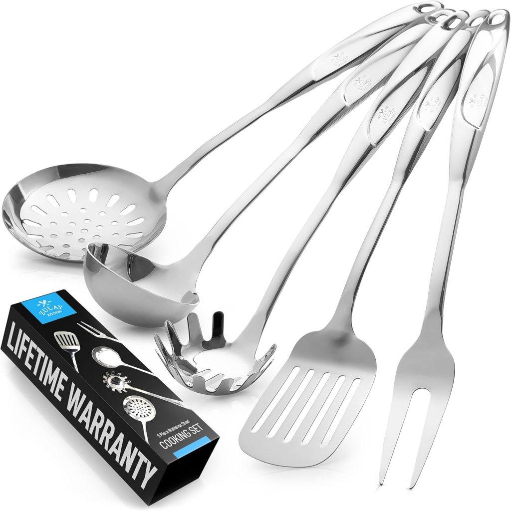 Zulay Kitchen Silicone Cooking Utensils Set