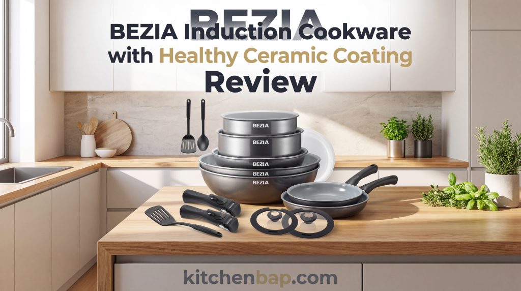BEZIA Induction Cookware with Healthy Ceramic Coating Review