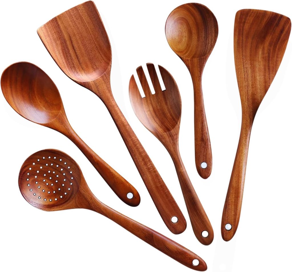 Bambüsi Premium Bamboo Cooking Utensils (6-Piece)