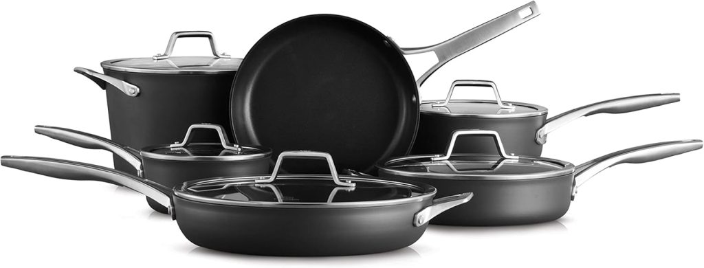 Calphalon Premier Hard-Anodized Nonstick 11-Piece Cookware Set