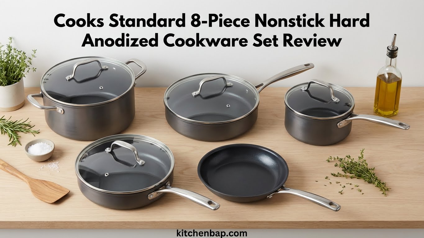 Cooks Standard 8-Piece Nonstick Hard Anodized Cookware Set Review: Professional Performance Meets Everyday Affordability!