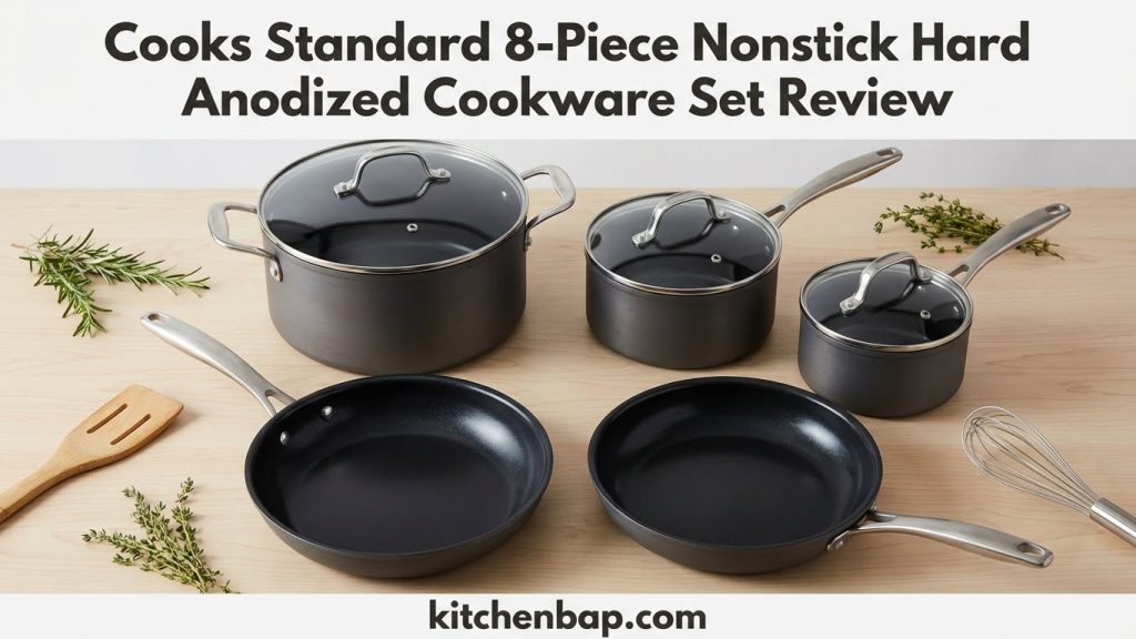Cooks Standard 8-Piece Nonstick Hard Anodized Cookware Set Review