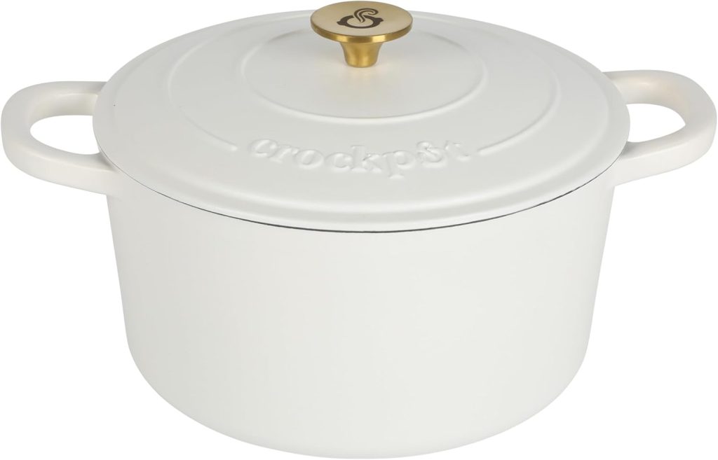 Crock-Pot Artisan Enameled Cast Iron Round Dutch Oven, 5 Quart