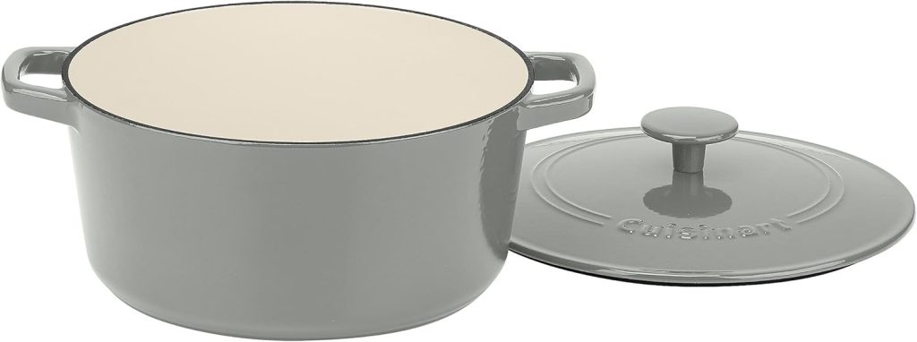 Cuisinart Chef’s Classic Enameled Cast Iron Round Covered Casserole, 5 Quart