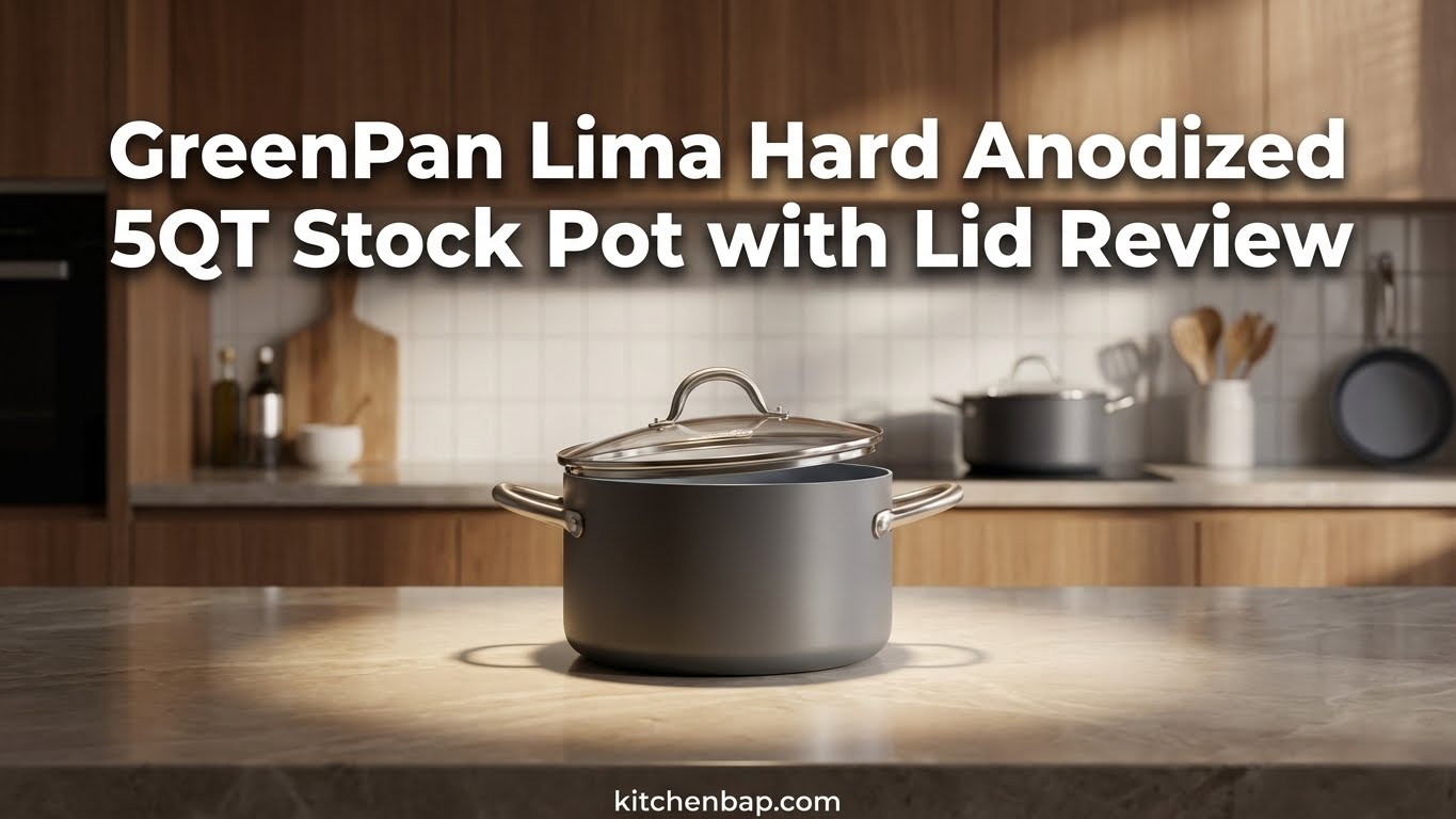 GreenPan Lima Hard Anodized 5QT Stock Pot with Lid Review: Premium Ceramic Nonstick Cookware for Health-Conscious Home Cooks!