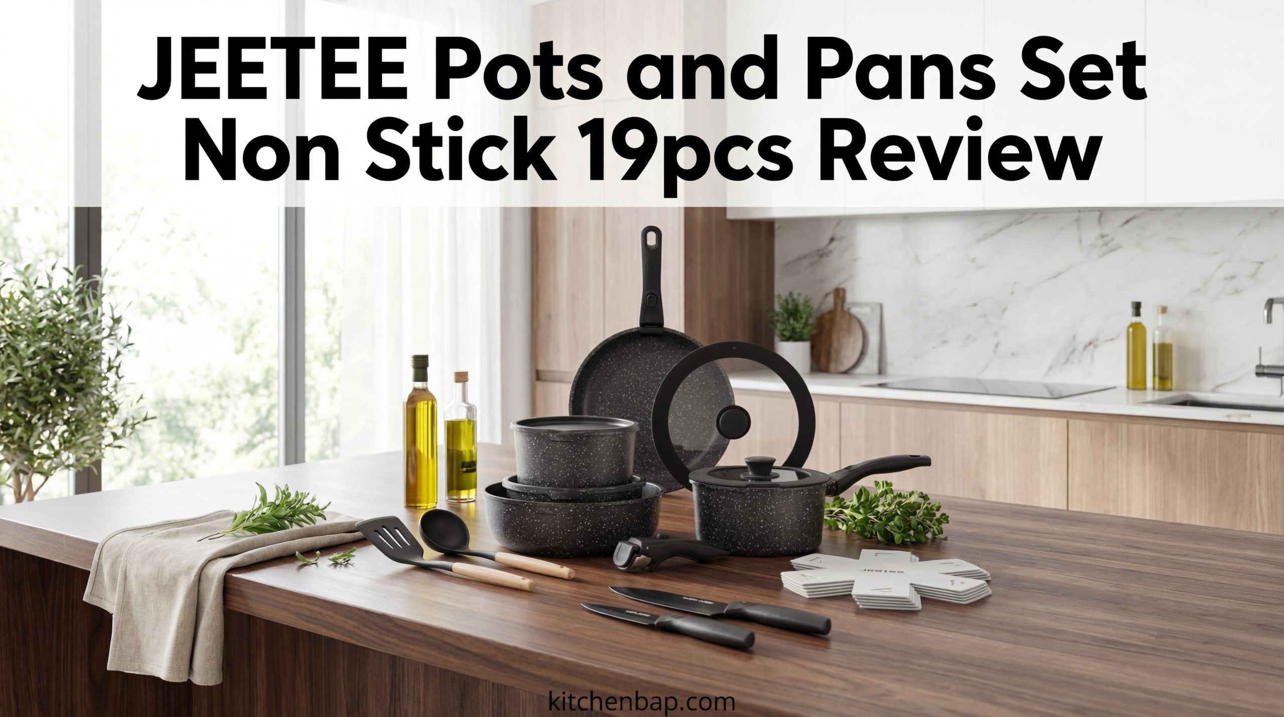 JEETEE Pots and Pans Set Non Stick 19pcs Review: A Complete Kitchen Transformation for Budget-Conscious Cooks!