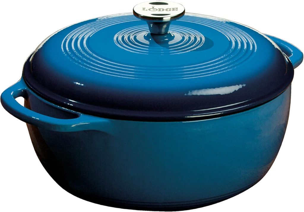 Lodge Enameled Cast Iron Dutch Oven, 6 Quart