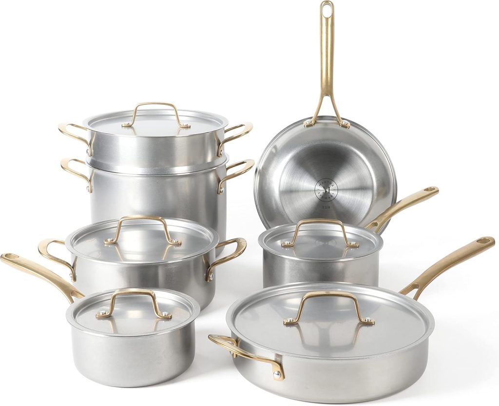 MARTHA STEWART Vintage Triply Stainless Steel 12 Piece Cookware Set Review