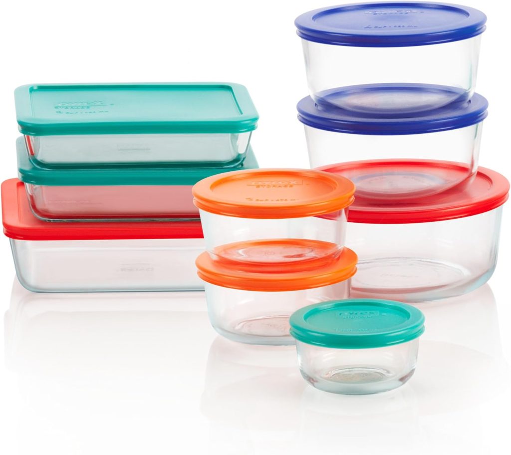  Pyrex Easy Grab 19-Piece Glass Bakeware and Food Storage Set