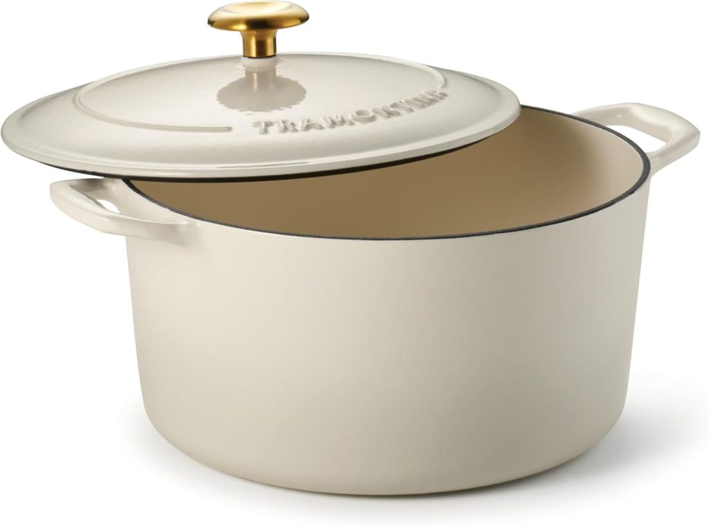 Tramontina Enameled Cast Iron Covered Round Dutch Oven, 6.5 Quart