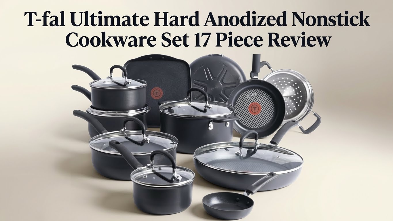 T-fal Ultimate Hard Anodized Nonstick Cookware Set 17 Piece Review: The Everyday Kitchen Essential That Delivers Pro-Level Performance Without the Price Tag!