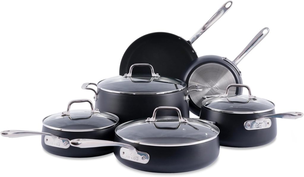 All-Clad HA1 Hard-Anodized Nonstick 10-Piece Cookware Set