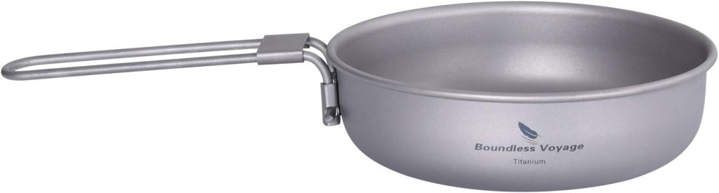 Boundless Voyage Titanium Frying Pan with Folding Handle