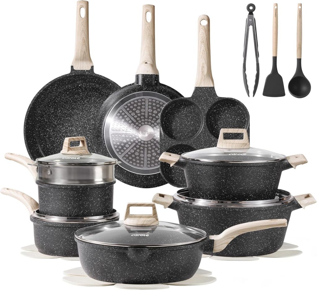 Carote Nonstick Granite Stone Cookware Set