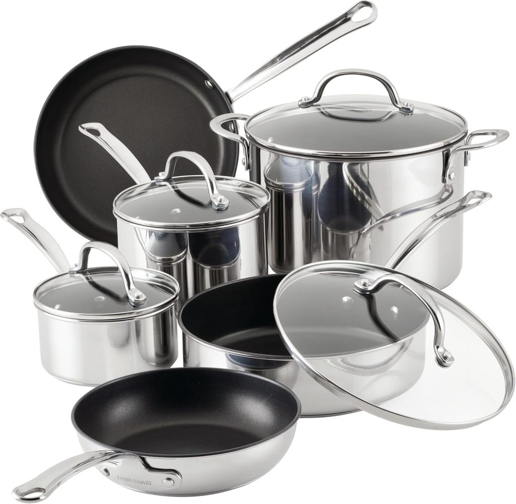 Farberware Millennium Hard-Anodized Nonstick 10-Piece Cookware Set