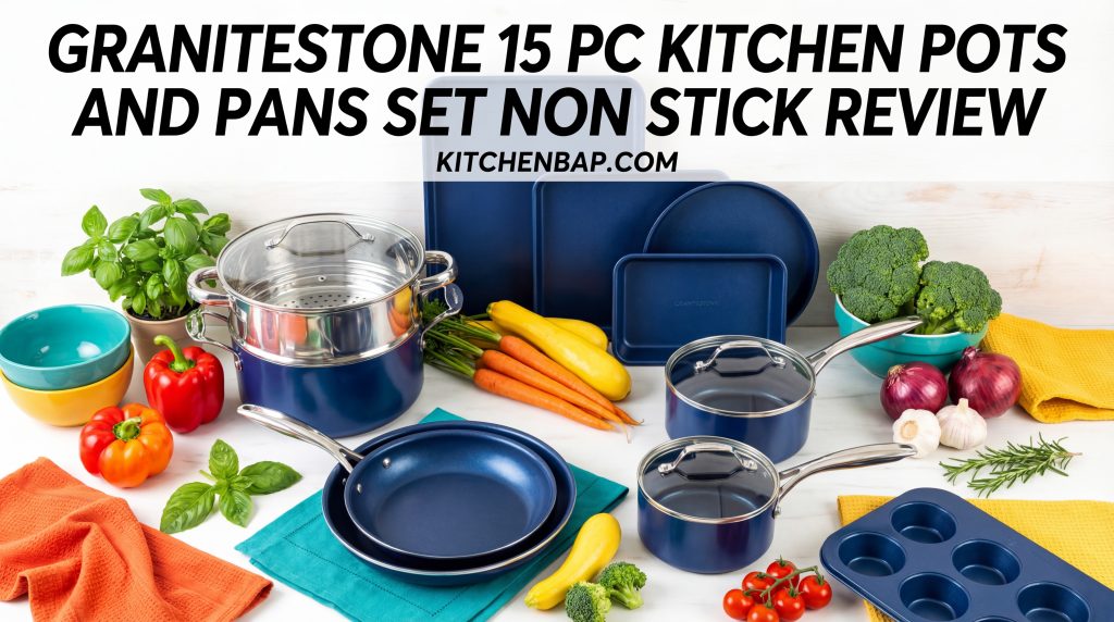 Granitestone 15 Pc Kitchen Pots and Pans Set Non Stick Review