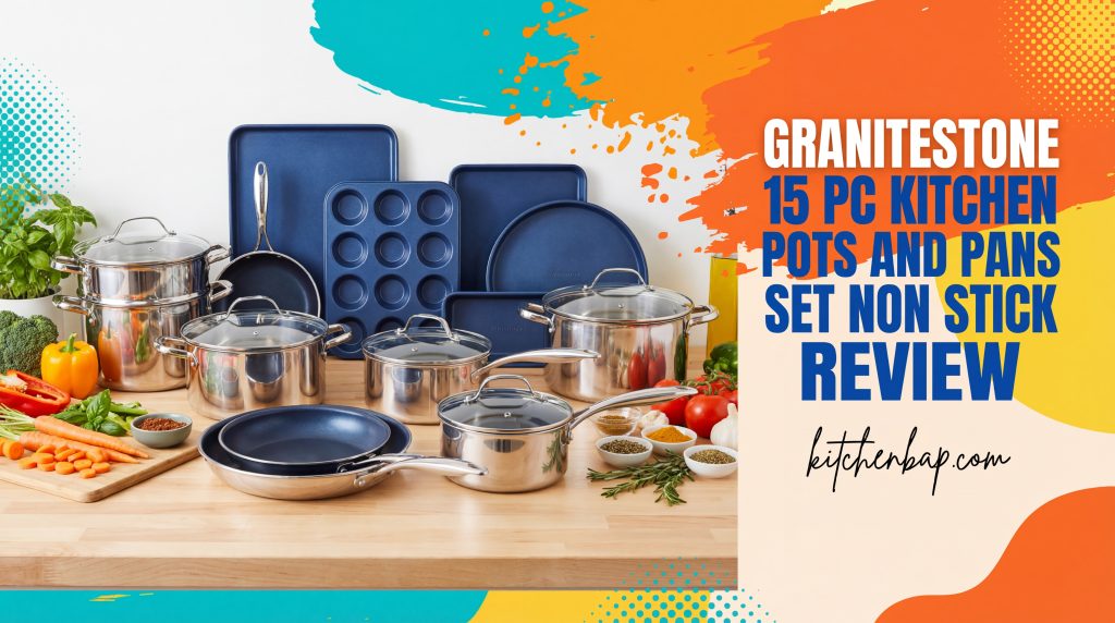 Granitestone 15 Pc Kitchen Pots and Pans Set Non Stick Review