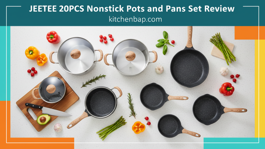 JEETEE 20PCS Nonstick Pots and Pans Set Review